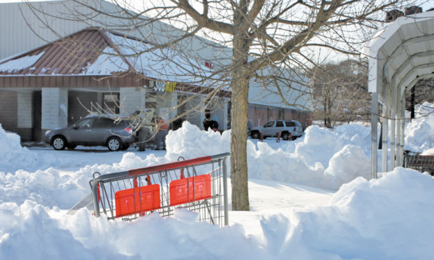 Shoplifter Gets Stuck In Snow