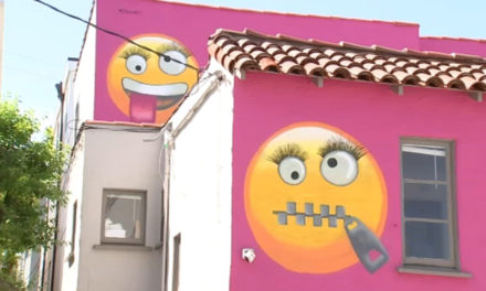 Community In An Uproar Over Giant Emoji Painted On House
