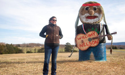 On The Farm Again… In Honor Of Hay Replica Of Willie Nelson