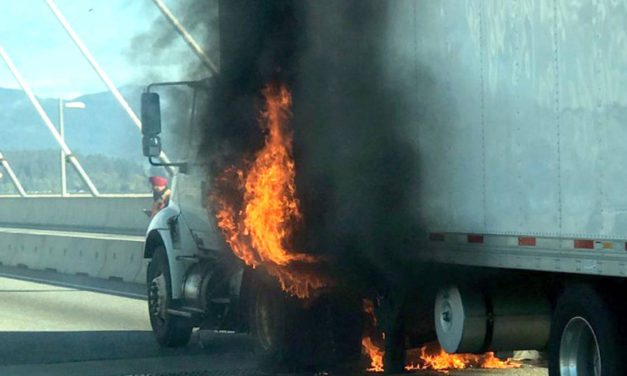 Truck Hauling Toilet Paper Catches Fire On Texas Interstate