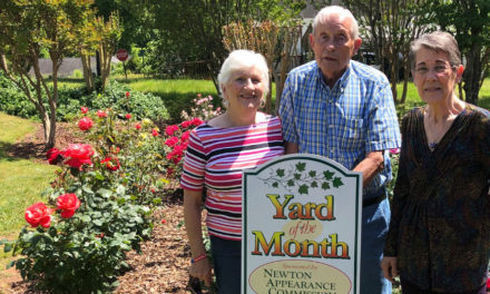 Newton Presents Max Connor With Yard Of The Month Honor For May