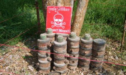 Cambodian Man Uses Live Land Mines As Yard Decorations
