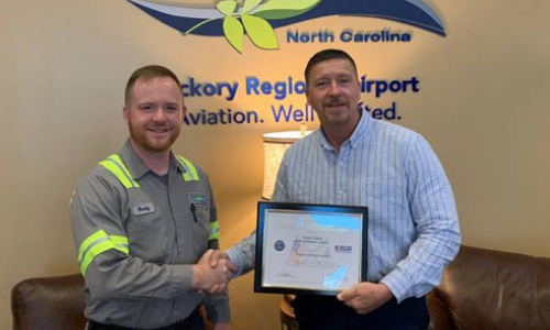 Hickory Airport Manager, Terry Clark, Receives Patriot Award