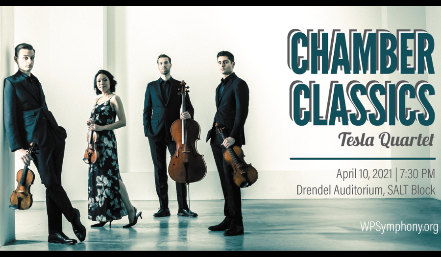 Tesla Quartet Returns For WPS Chamber Classics, April 10