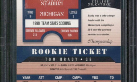Tom Brady Rookie Football Card Fetches $2.25M At Auction