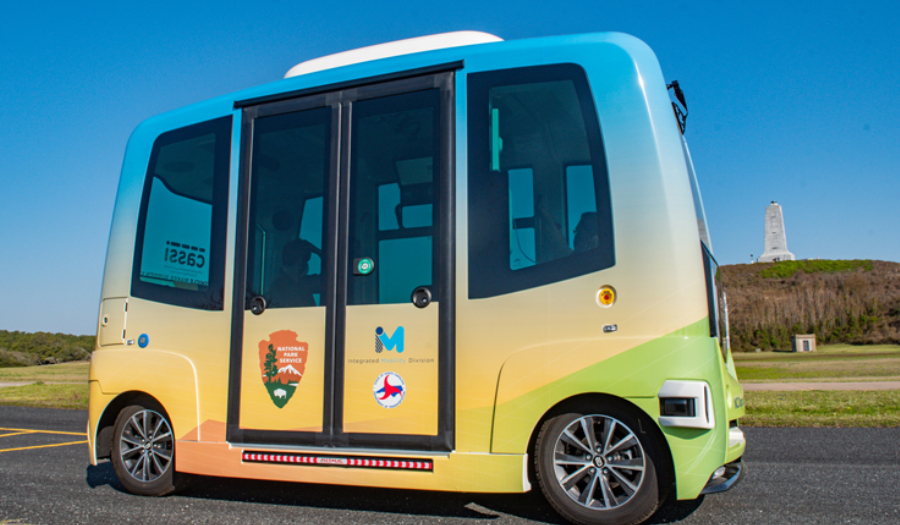 NCDOT & National Park Service Officials Mark A Milestone In Launch Of Self-Driving Shuttle