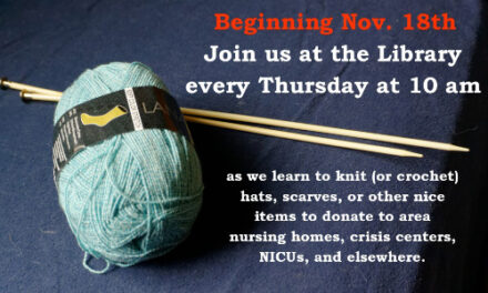 Sit And Knit At The Alexander County Library On Thursdays