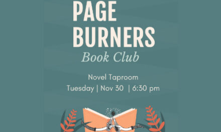 Page Burners Book Club At Novel Taproom, November 30