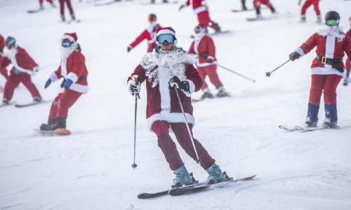 Skiing Santa’s