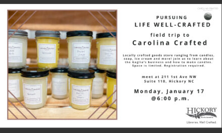 Library Takes A Field Trip To Carolina Crafted, January 17