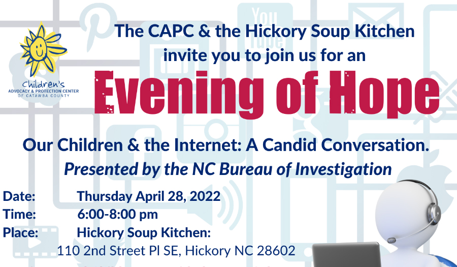 Evening Of Hope Fundraiser At Hickory Soup Kitchen, April 28