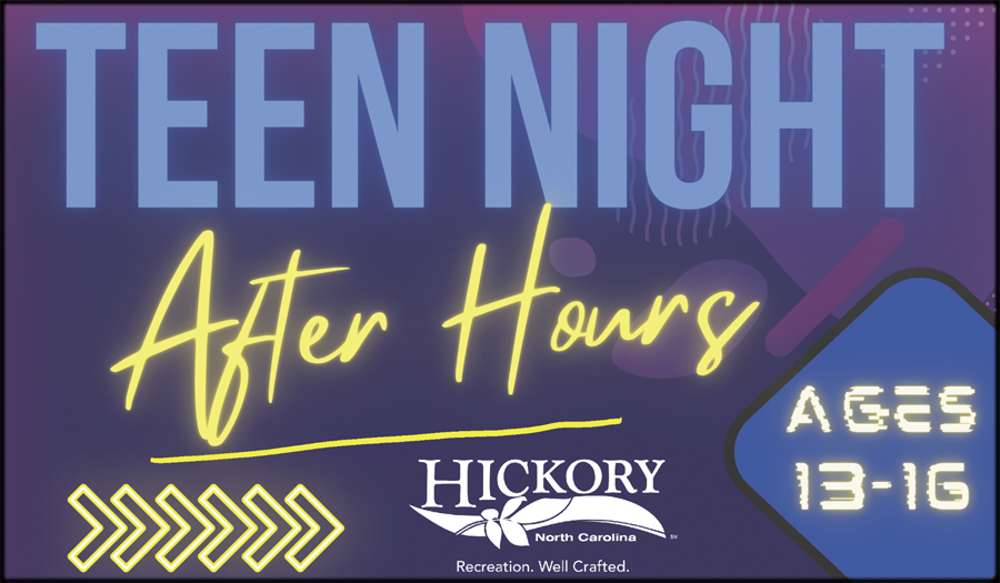 Teen Night After Hours At Rec. Center On 7/1, 7/15, 7/29, 8/12