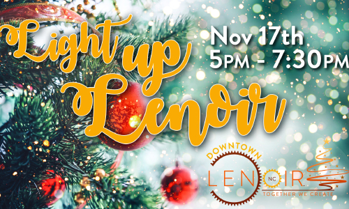 Lenoir Celebrates The Holidays With Light Up Lenoir, Nov. 17th