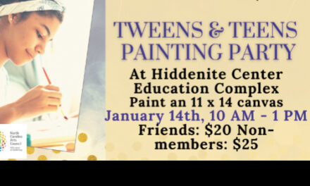 Register For Hiddenite Arts & Heritage Center’s Painting Parties For Adults Or Teens, Jan. 5 & 14