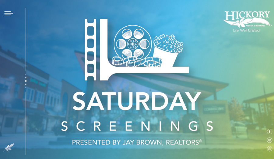 Saturday Screenings Hosted Downtown Hickory, Begins July 8